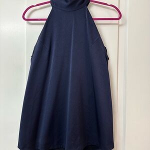 Elegant Navy Halter Top